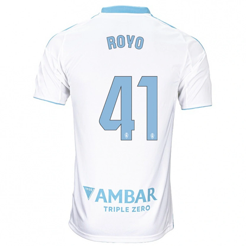 Danxen Herren Eduardo Royo #41 Weiß Himmelblau Heimtrikot Trikot 2025/26 T-Shirt Österreich