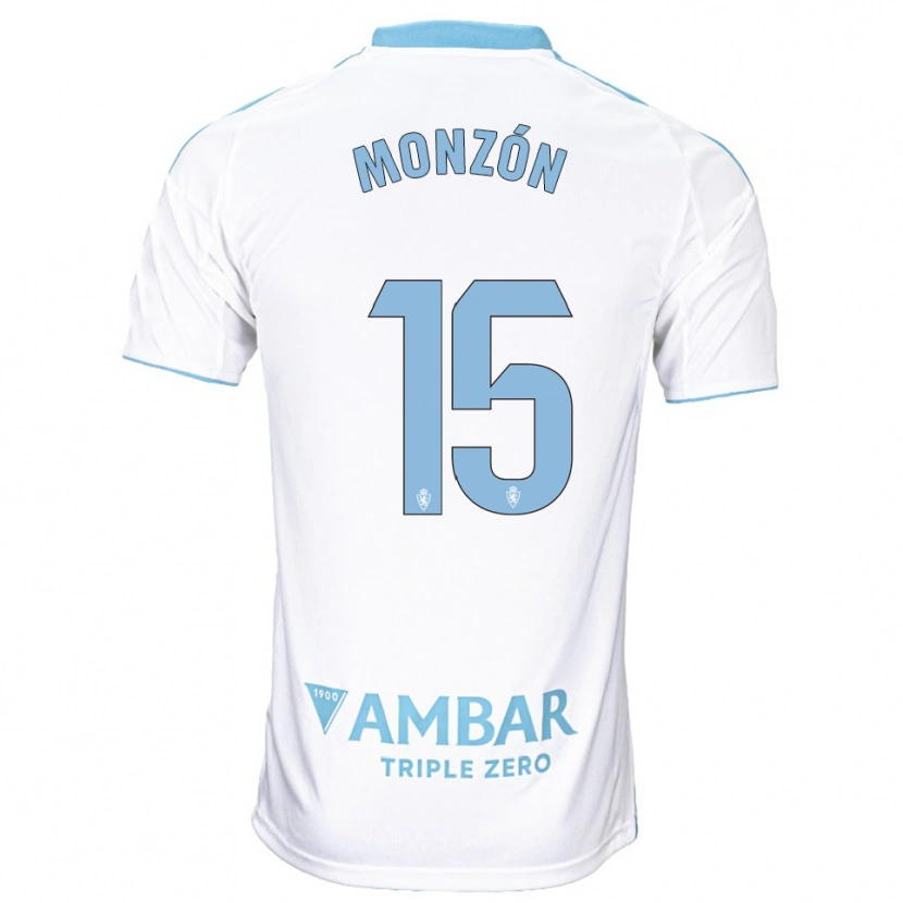 Danxen Herren Diego Monzón #15 Weiß Himmelblau Heimtrikot Trikot 2025/26 T-Shirt Österreich