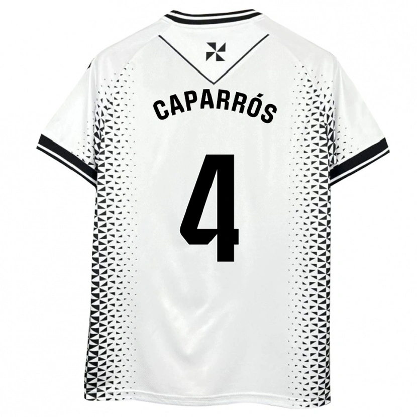 Danxen Herren Albert Caparrós #4 Weiß Schwarz Heimtrikot Trikot 2025/26 T-Shirt Österreich