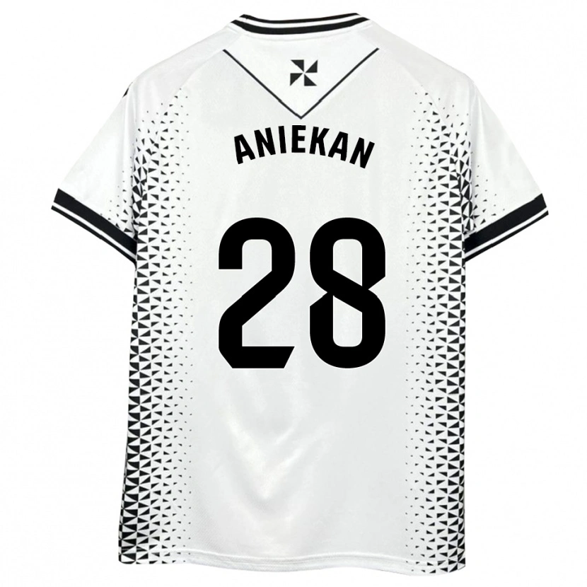Danxen Herren Bless Aniekan #28 Weiß Schwarz Heimtrikot Trikot 2025/26 T-Shirt Österreich