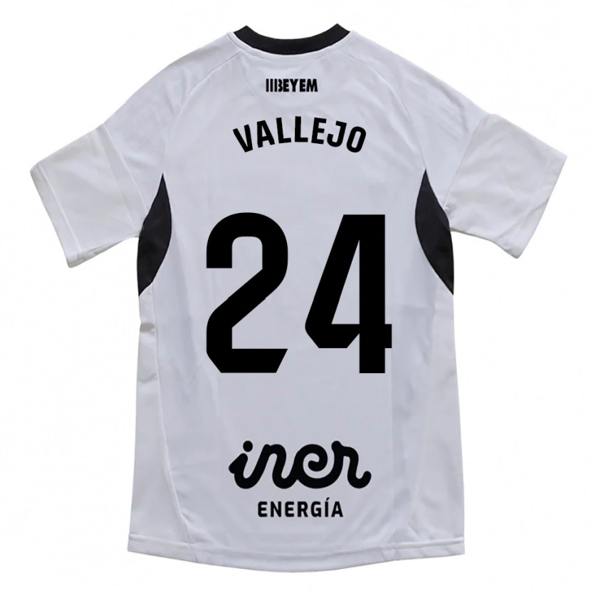 Danxen Herren Jesús Vallejo #24 Weiß Lila Heimtrikot Trikot 2025/26 T-Shirt Österreich