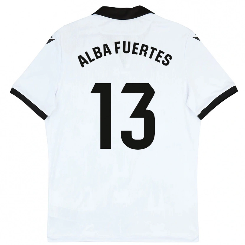 Danxen Herren Alba Fuertes #13 Weiß Schwarz Heimtrikot Trikot 2025/26 T-Shirt Österreich