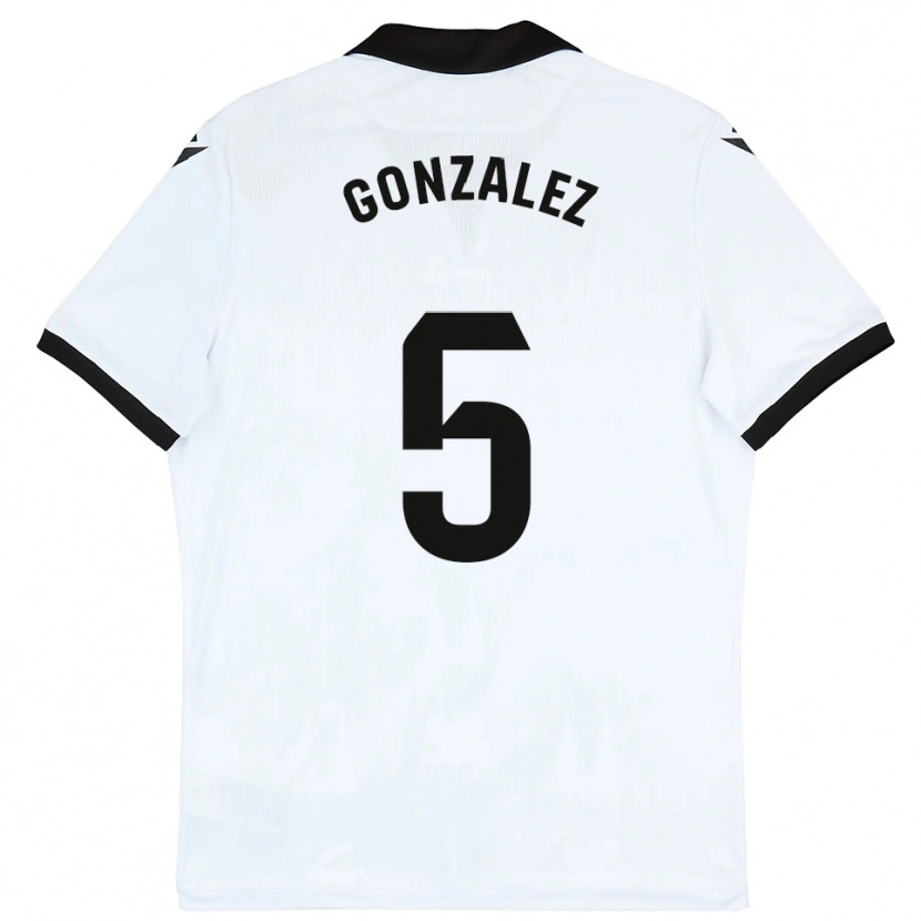 Danxen Herren Sergio González #5 Weiß Schwarz Heimtrikot Trikot 2025/26 T-Shirt Österreich