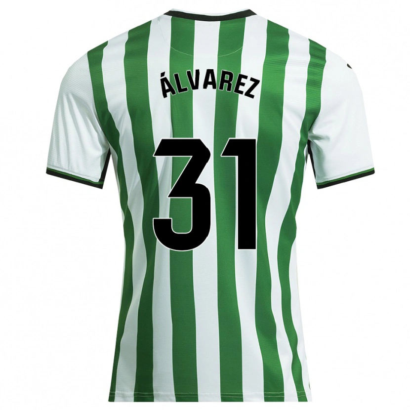 Danxen Herren Iker Álvarez #31 Weiß Grün Heimtrikot Trikot 2025/26 T-Shirt Österreich