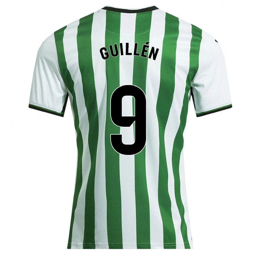 Danxen Herren Lorena Guillén Vallejo #9 Weiß Grün Heimtrikot Trikot 2025/26 T-Shirt Österreich