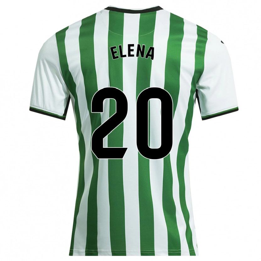 Danxen Herren Elena Lozano Gallego #20 Weiß Grün Heimtrikot Trikot 2025/26 T-Shirt Österreich