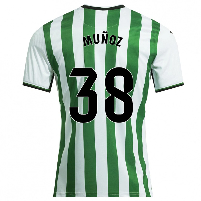 Danxen Herren Pablo Muñoz #38 Weiß Grün Heimtrikot Trikot 2025/26 T-Shirt Österreich