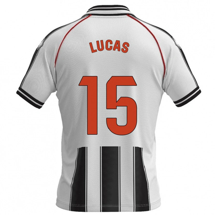 Danxen Herren Lucas Alcázar #15 Weiß Schwarz Heimtrikot Trikot 2025/26 T-Shirt Österreich