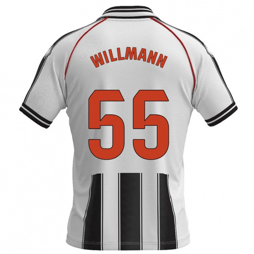 Danxen Herren Michal Willmann #55 Weiß Schwarz Heimtrikot Trikot 2025/26 T-Shirt Österreich