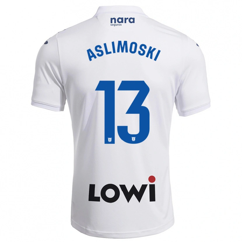 Danxen Herren Tomme Aslimoski #13 Weiß Marine Heimtrikot Trikot 2025/26 T-Shirt Österreich