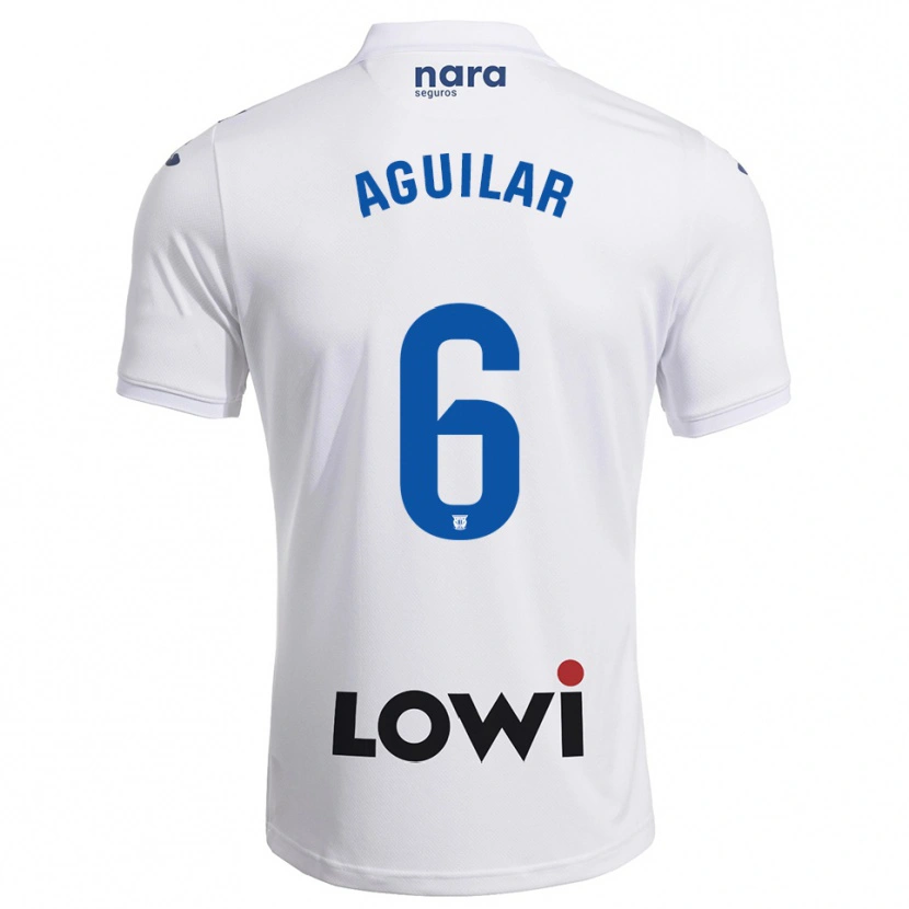 Danxen Herren Lalo Aguilar #6 Weiß Marine Heimtrikot Trikot 2025/26 T-Shirt Österreich