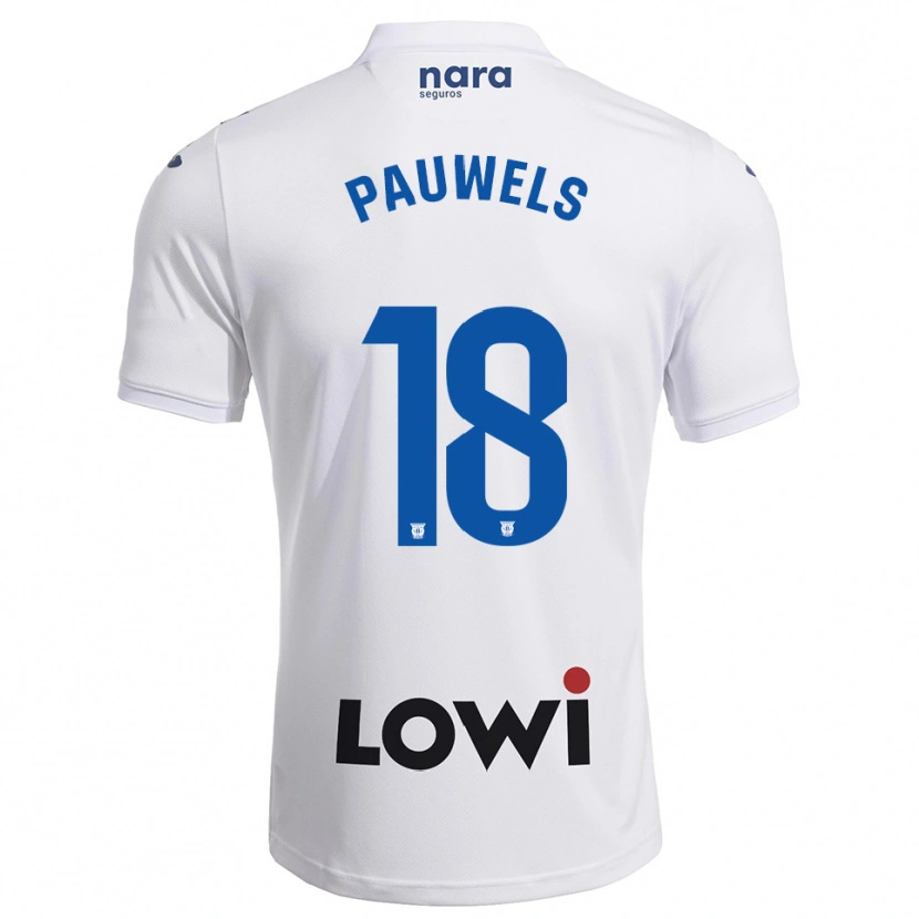 Danxen Herren Benjamin Pauwels #18 Weiß Marine Heimtrikot Trikot 2025/26 T-Shirt Österreich