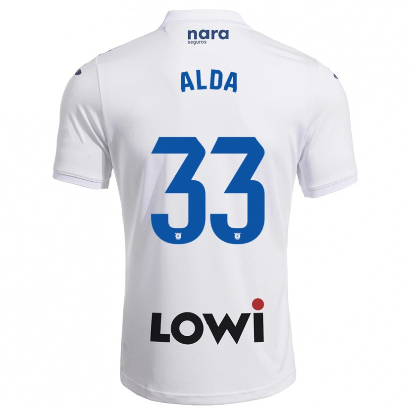 Danxen Herren Álex Alda #33 Weiß Marine Heimtrikot Trikot 2025/26 T-Shirt Österreich