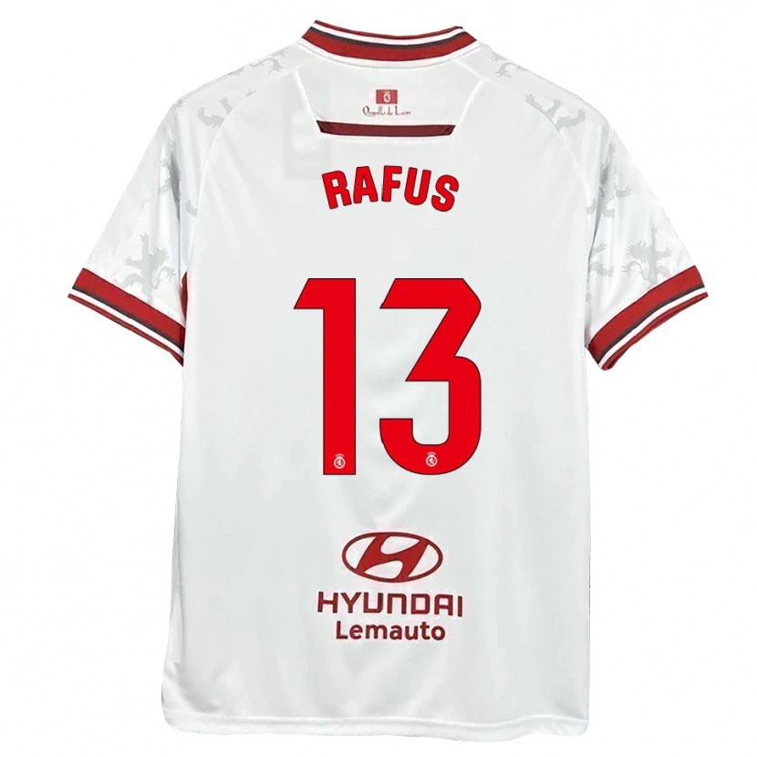 Danxen Herren Arnau Rafús #13 Weiß Rot Heimtrikot Trikot 2025/26 T-Shirt Österreich