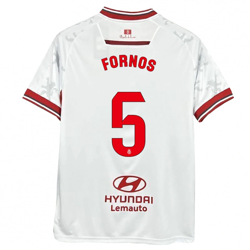 Danxen Herren Quique Fornos #5 Weiß Rot Heimtrikot Trikot 2025/26 T-Shirt Österreich