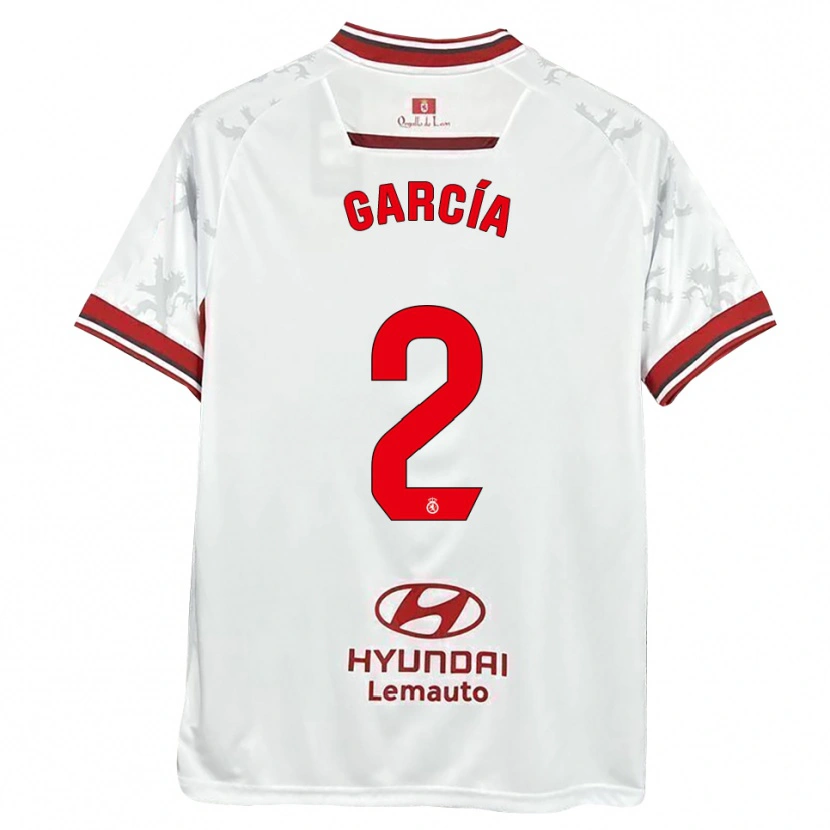 Danxen Herren Víctor García #2 Weiß Rot Heimtrikot Trikot 2025/26 T-Shirt Österreich