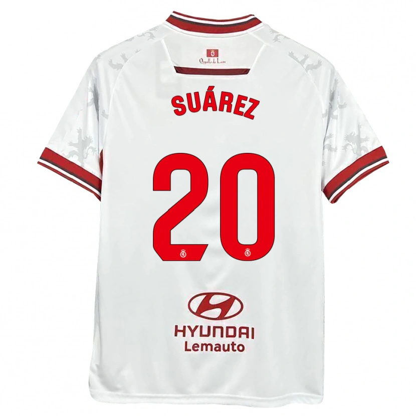 Danxen Herren Arturo Suárez #20 Weiß Rot Heimtrikot Trikot 2025/26 T-Shirt Österreich
