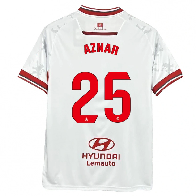 Danxen Herren Mario Aznar #25 Weiß Rot Heimtrikot Trikot 2025/26 T-Shirt Österreich