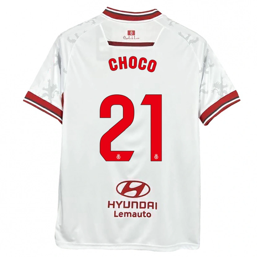 Danxen Herren Álvaro Choco #21 Weiß Rot Heimtrikot Trikot 2025/26 T-Shirt Österreich