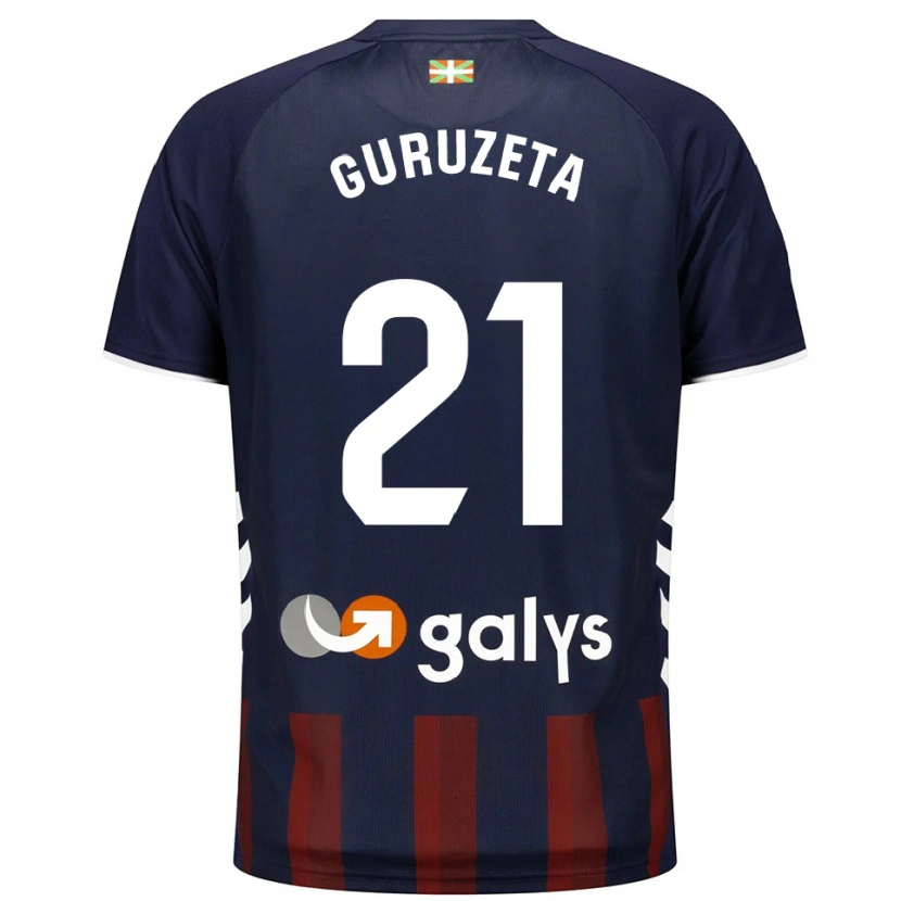 Danxen Herren Jon Guruzeta #21 Marine Rot Heimtrikot Trikot 2025/26 T-Shirt Österreich