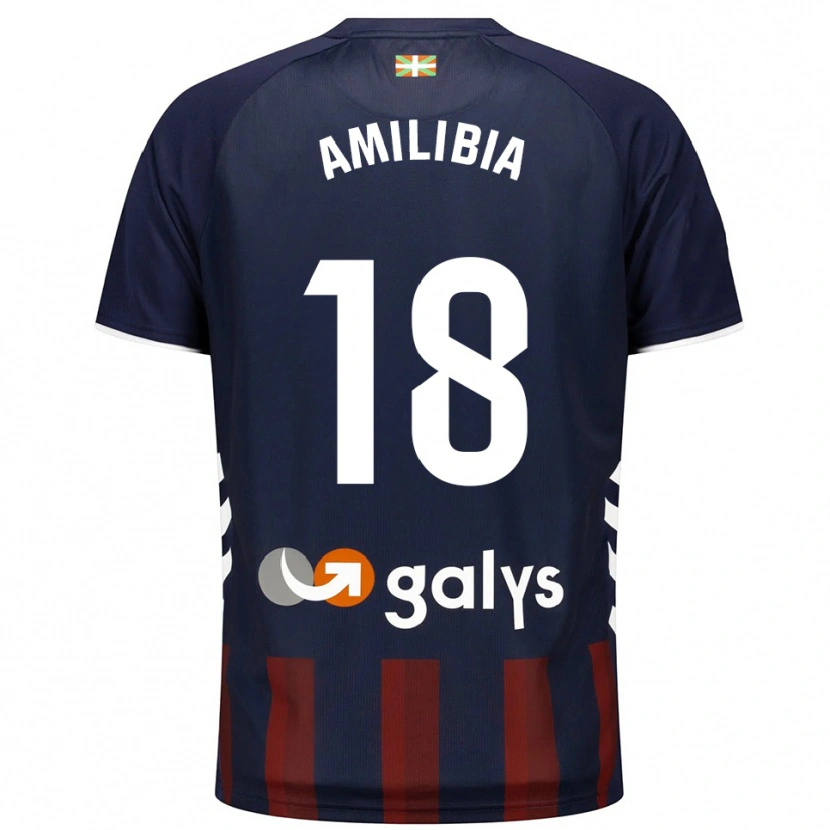 Danxen Herren Anartz Amilibia #18 Marine Rot Heimtrikot Trikot 2025/26 T-Shirt Österreich