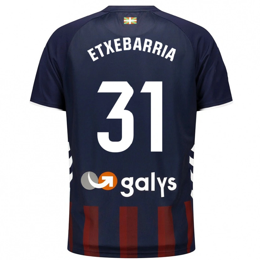 Danxen Herren Ekain Etxebarria #31 Marine Rot Heimtrikot Trikot 2025/26 T-Shirt Österreich