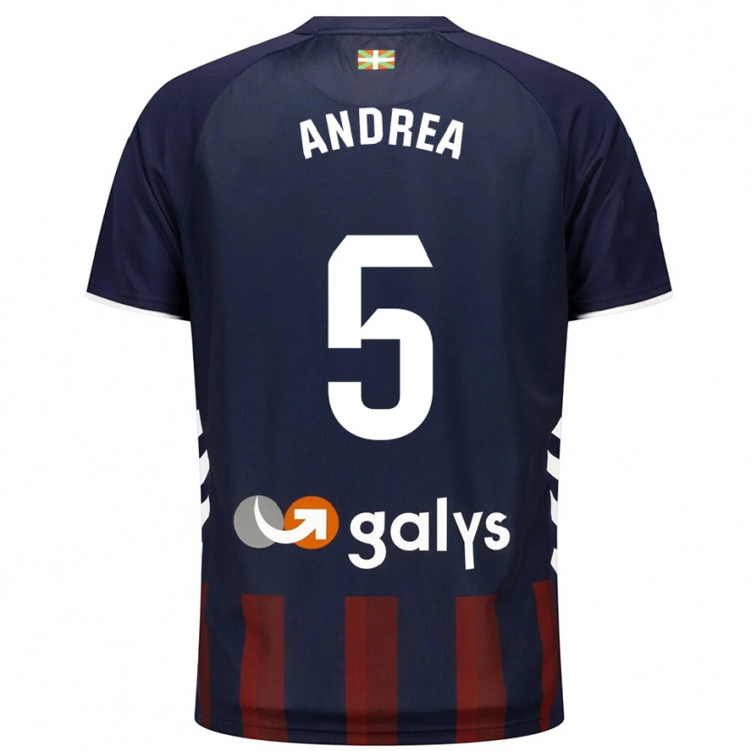 Danxen Herren Andrea Sierra Larrauri #5 Marine Rot Heimtrikot Trikot 2025/26 T-Shirt Österreich