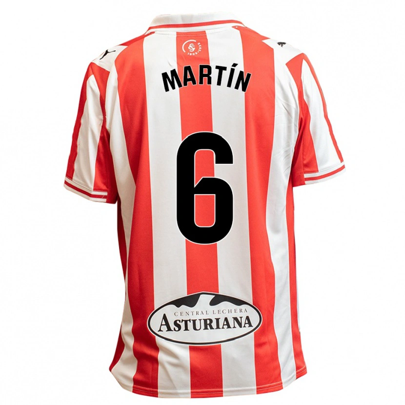 Danxen Herren Nacho Martín #6 Weiß Rot Heimtrikot Trikot 2025/26 T-Shirt Österreich
