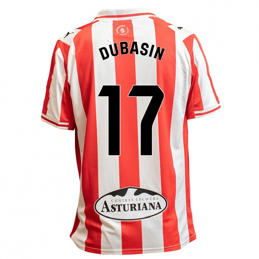 Danxen Herren Jonathan Dubasin #17 Weiß Rot Heimtrikot Trikot 2025/26 T-Shirt Österreich