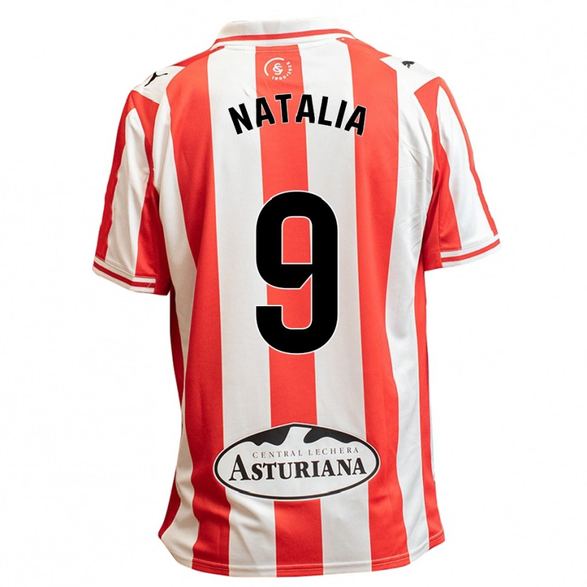 Danxen Herren Natalia Sobero González #9 Weiß Rot Heimtrikot Trikot 2025/26 T-Shirt Österreich