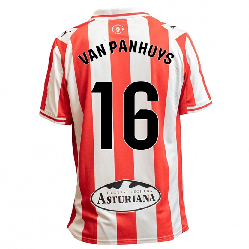 Danxen Herren Pieter Van Panhuys #16 Weiß Rot Heimtrikot Trikot 2025/26 T-Shirt Österreich