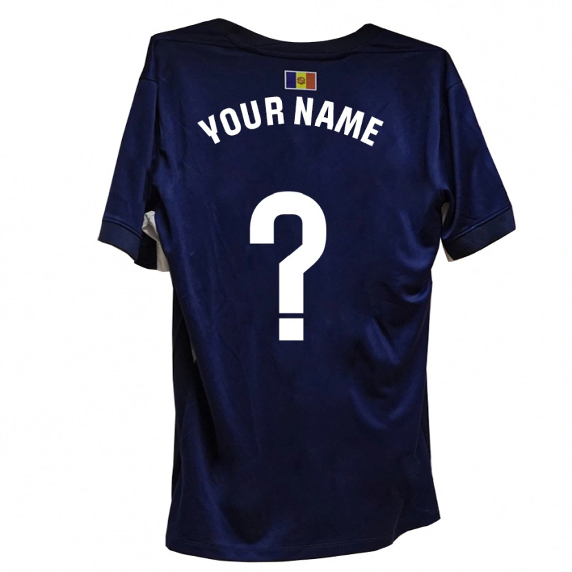Danxen Herren Ihren Namen #0 Marineblau Weiß Heimtrikot Trikot 2025/26 T-Shirt Österreich