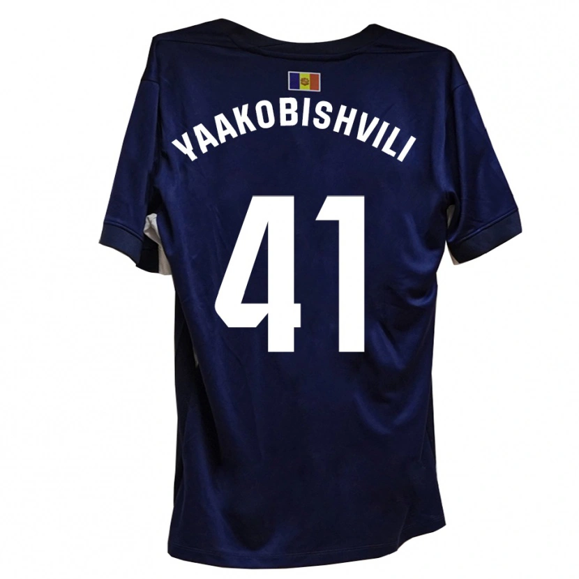 Danxen Herren Áron Yaakobishvili #41 Marineblau Weiß Heimtrikot Trikot 2025/26 T-Shirt Österreich