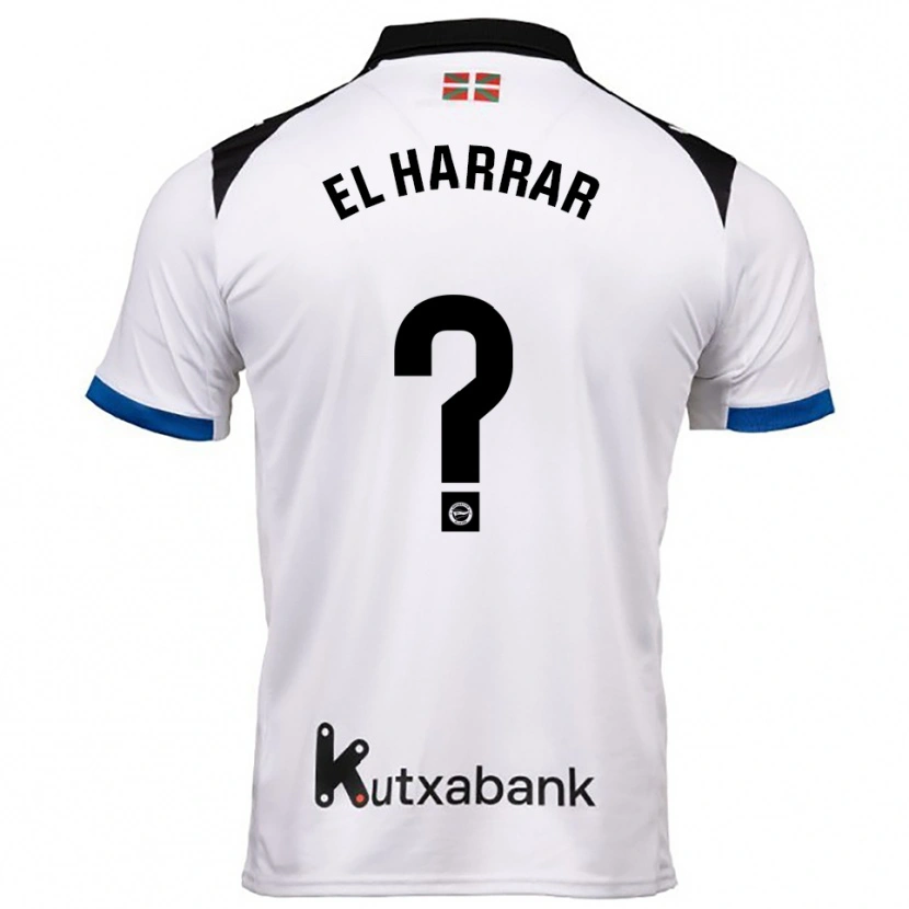Danxen Herren Mohamed El Harrar #0 Weiß Blau Auswärtstrikot Trikot 2025/26 T-Shirt Österreich