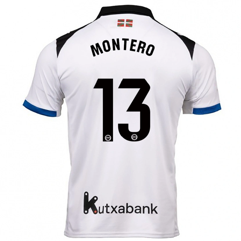 Danxen Herren Rubén Montero #13 Weiß Blau Auswärtstrikot Trikot 2025/26 T-Shirt Österreich