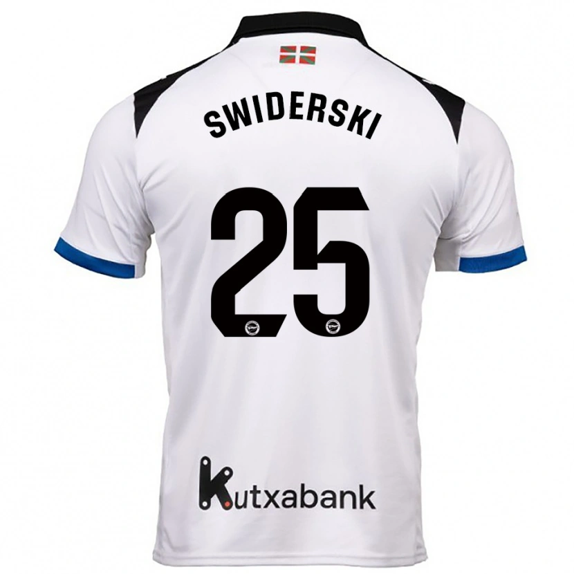 Danxen Herren Grégoire Swiderski #25 Weiß Blau Auswärtstrikot Trikot 2025/26 T-Shirt Österreich