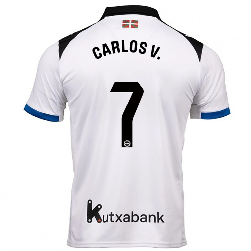 Danxen Herren Carlos Vicente #7 Weiß Blau Auswärtstrikot Trikot 2025/26 T-Shirt Österreich