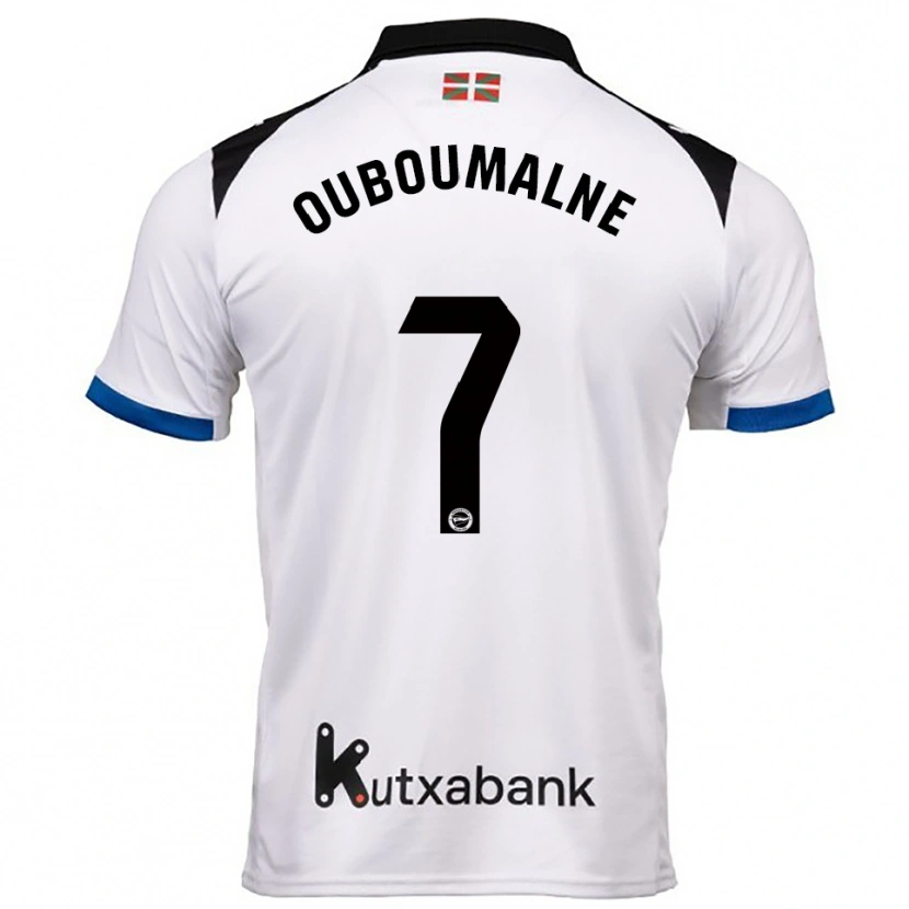 Danxen Herren Ibra Ouboumalne #7 Weiß Blau Auswärtstrikot Trikot 2025/26 T-Shirt Österreich