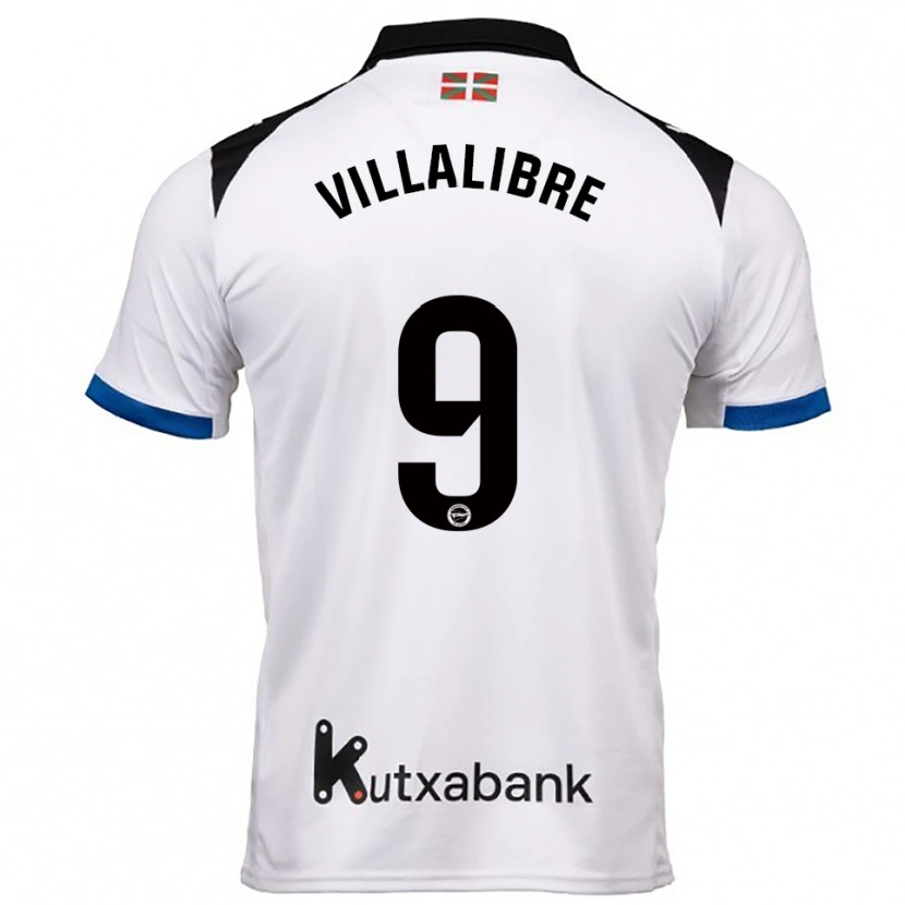 Danxen Herren Asier Villalibre #9 Weiß Blau Auswärtstrikot Trikot 2025/26 T-Shirt Österreich
