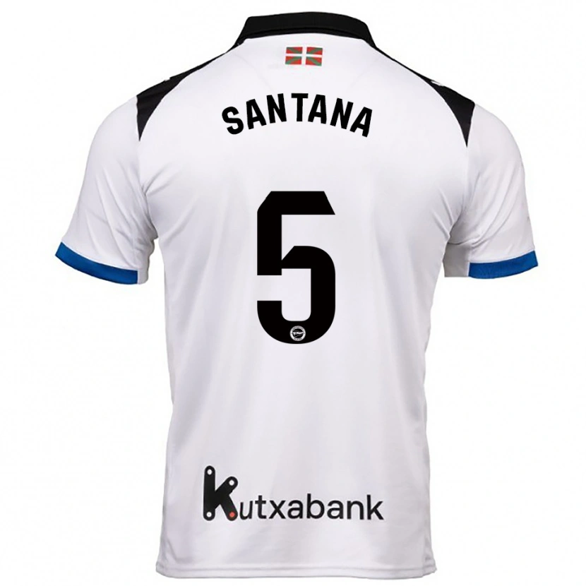 Danxen Herren Vanesa Santana #5 Weiß Blau Auswärtstrikot Trikot 2025/26 T-Shirt Österreich