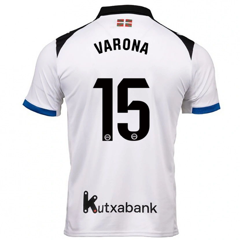 Danxen Herren Ander Varona #15 Weiß Blau Auswärtstrikot Trikot 2025/26 T-Shirt Österreich