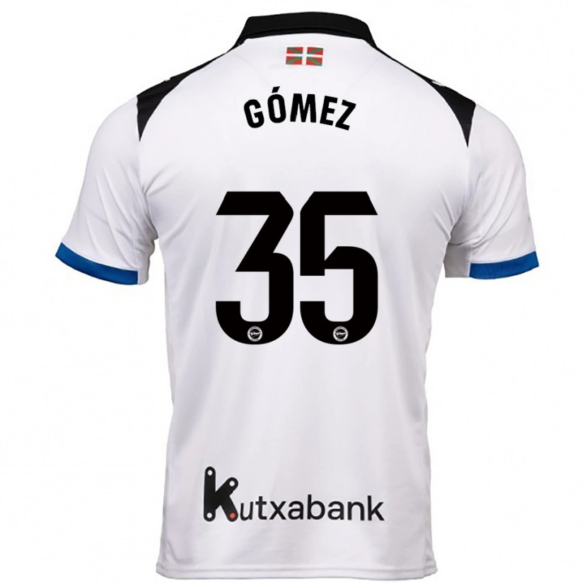 Danxen Herren Jorge Gómez #35 Weiß Blau Auswärtstrikot Trikot 2025/26 T-Shirt Österreich
