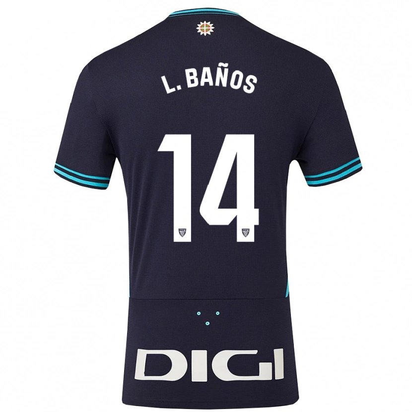Danxen Herren Leire Baños Indakoetxea #14 Marine Himmelblau Auswärtstrikot Trikot 2025/26 T-Shirt Österreich