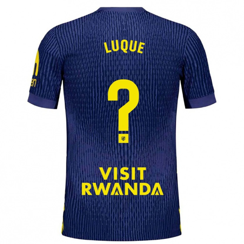 Danxen Herren Adrian Luque #0 Marine Gelb Auswärtstrikot Trikot 2025/26 T-Shirt Österreich