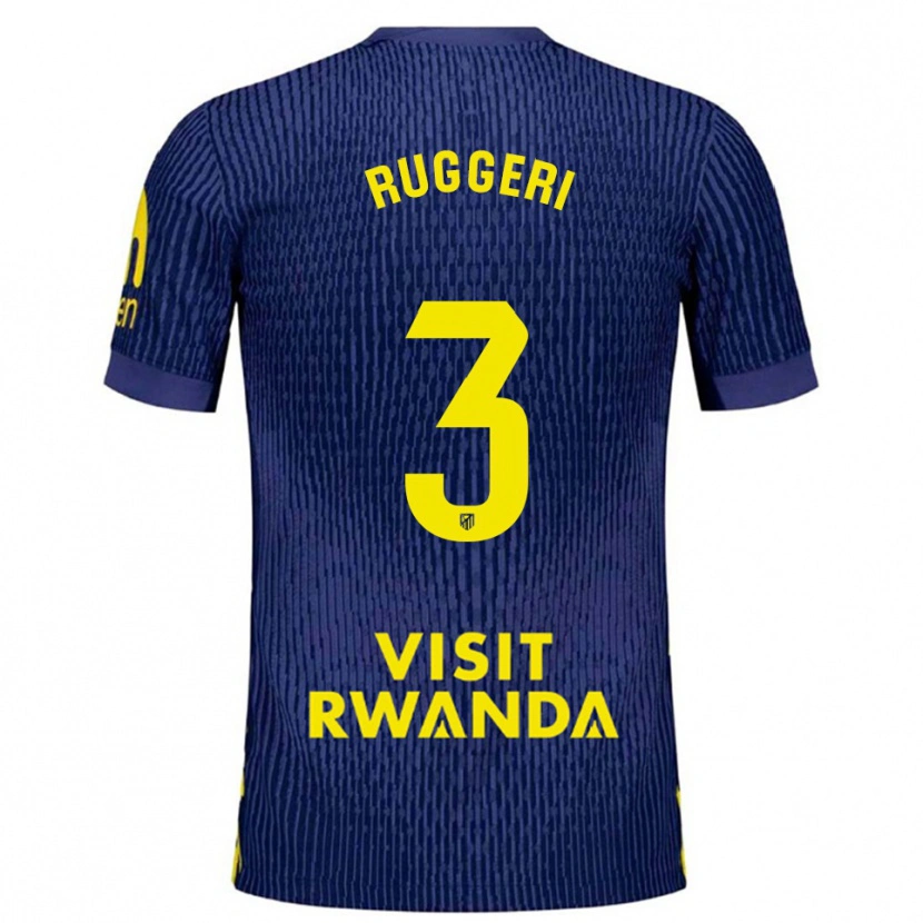 Danxen Herren Matteo Ruggeri #3 Marine Gelb Auswärtstrikot Trikot 2025/26 T-Shirt Österreich