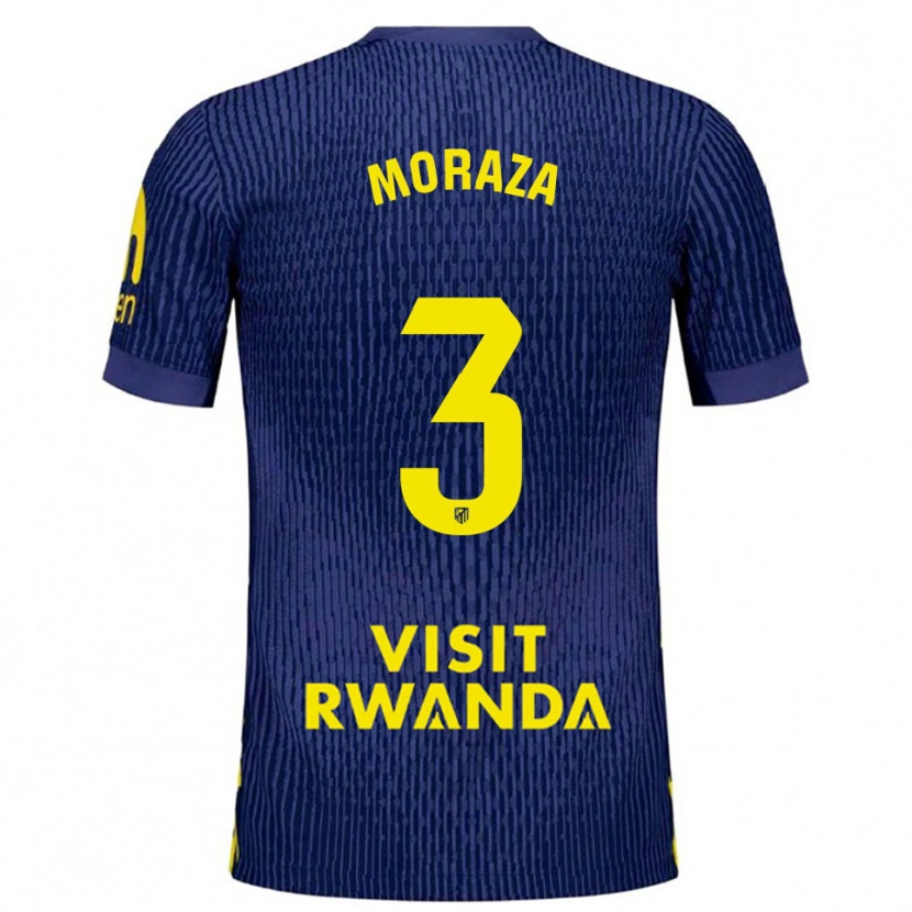 Danxen Herren Ainhoa Moraza #3 Marine Gelb Auswärtstrikot Trikot 2025/26 T-Shirt Österreich