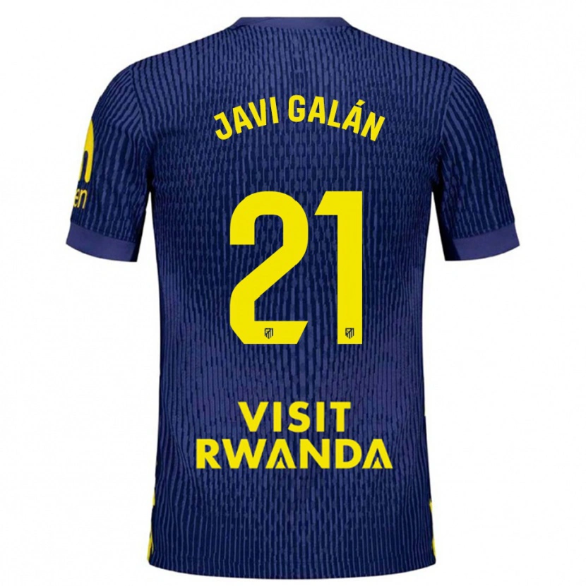 Danxen Herren Javi Galán #21 Marine Gelb Auswärtstrikot Trikot 2025/26 T-Shirt Österreich
