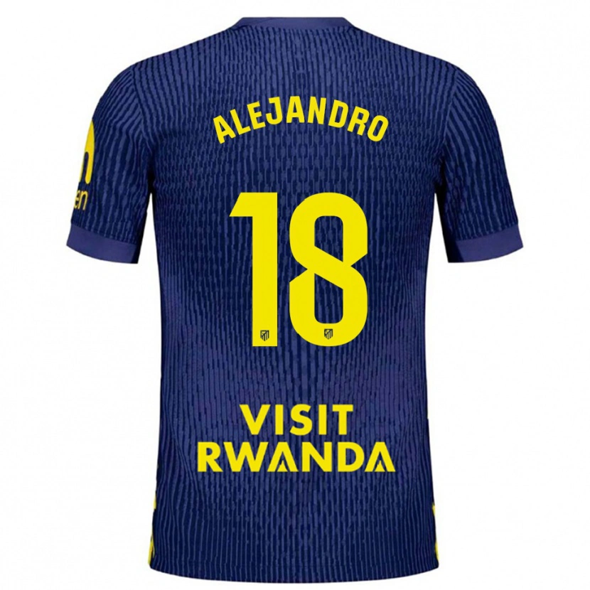 Danxen Herren Alejandro López #18 Marine Gelb Auswärtstrikot Trikot 2025/26 T-Shirt Österreich