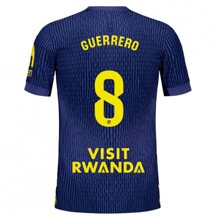 Danxen Herren Irene Guerrero #8 Marine Gelb Auswärtstrikot Trikot 2025/26 T-Shirt Österreich