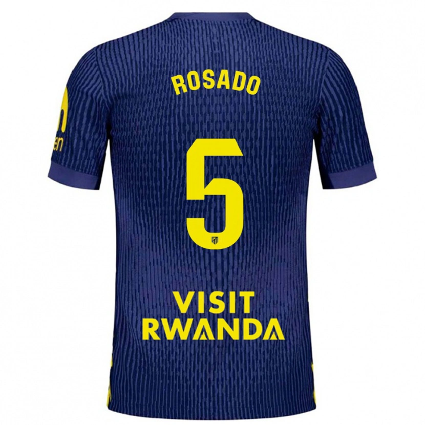 Danxen Herren Diego Rosado #5 Marine Gelb Auswärtstrikot Trikot 2025/26 T-Shirt Österreich